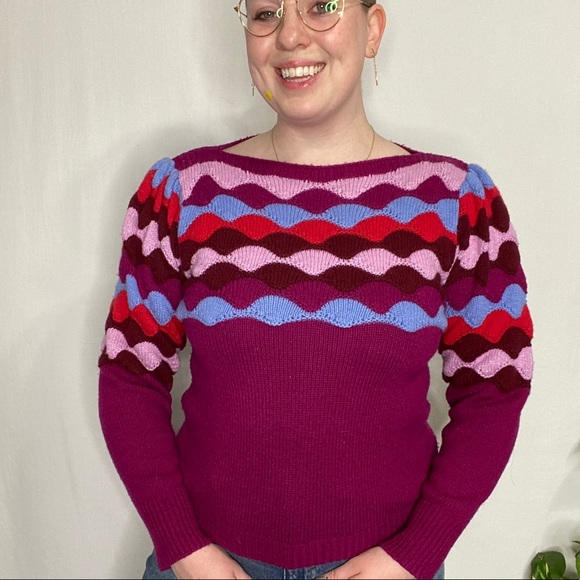 Kate Spade Scallop Intarsia Sweater 